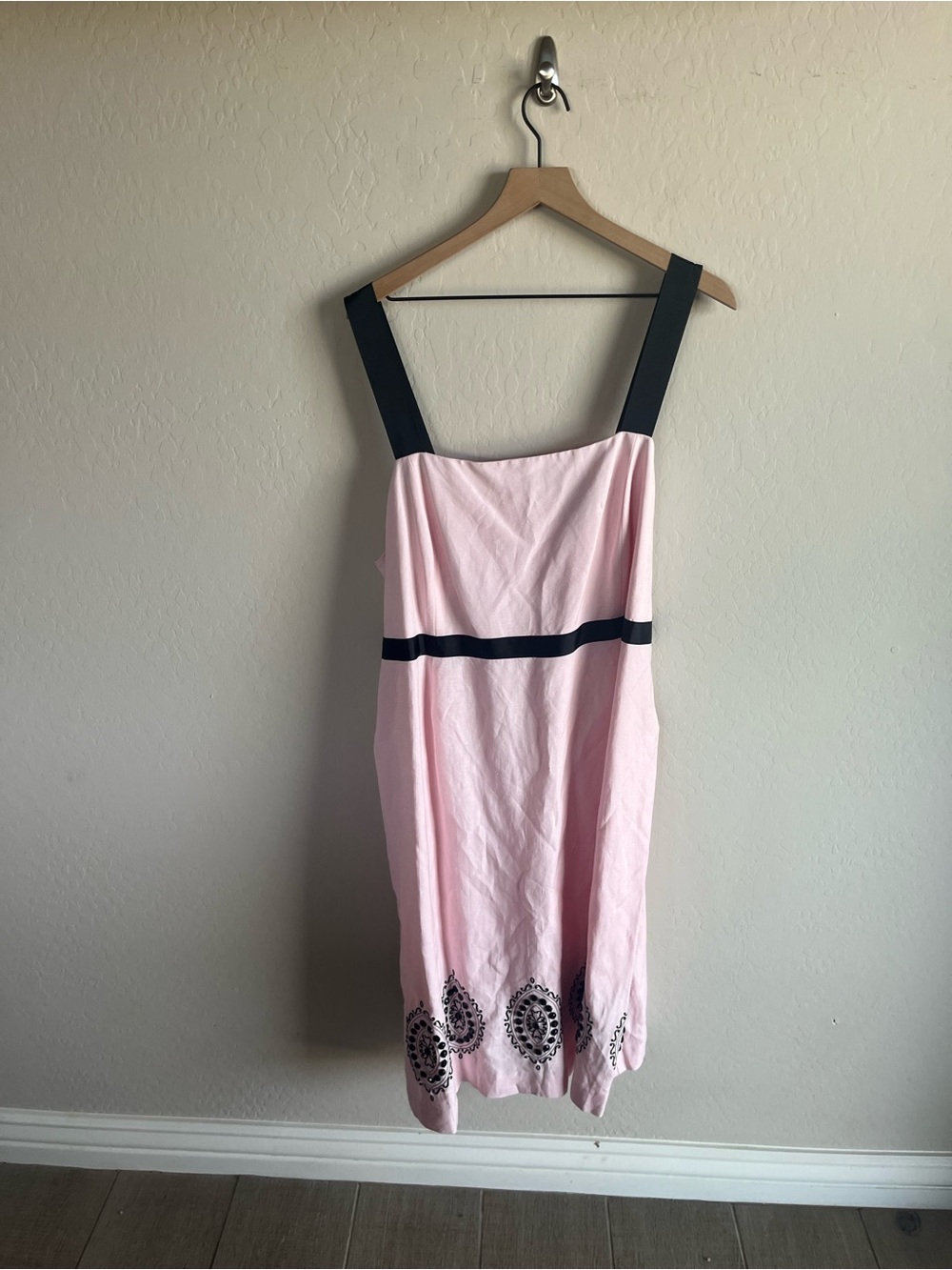 Jessica Howard A Line Midi Embellished Plus Linen Blend Dress Size 24w
